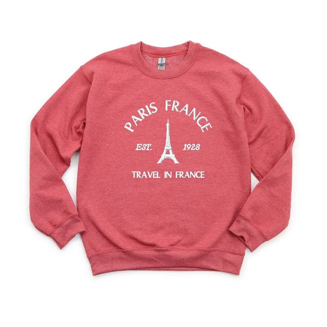 Embroidered Paris France Graphic Sweatshirt sold by Zulily product image thumbnail 2