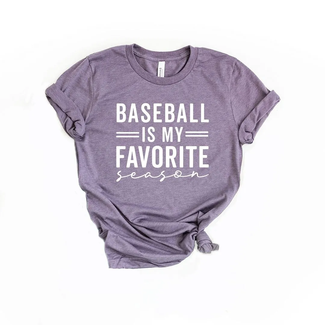 Baseball Is My Favorite Season Short Sleeve Crewnneck Tee sold by Zulily product image thumbnail 2