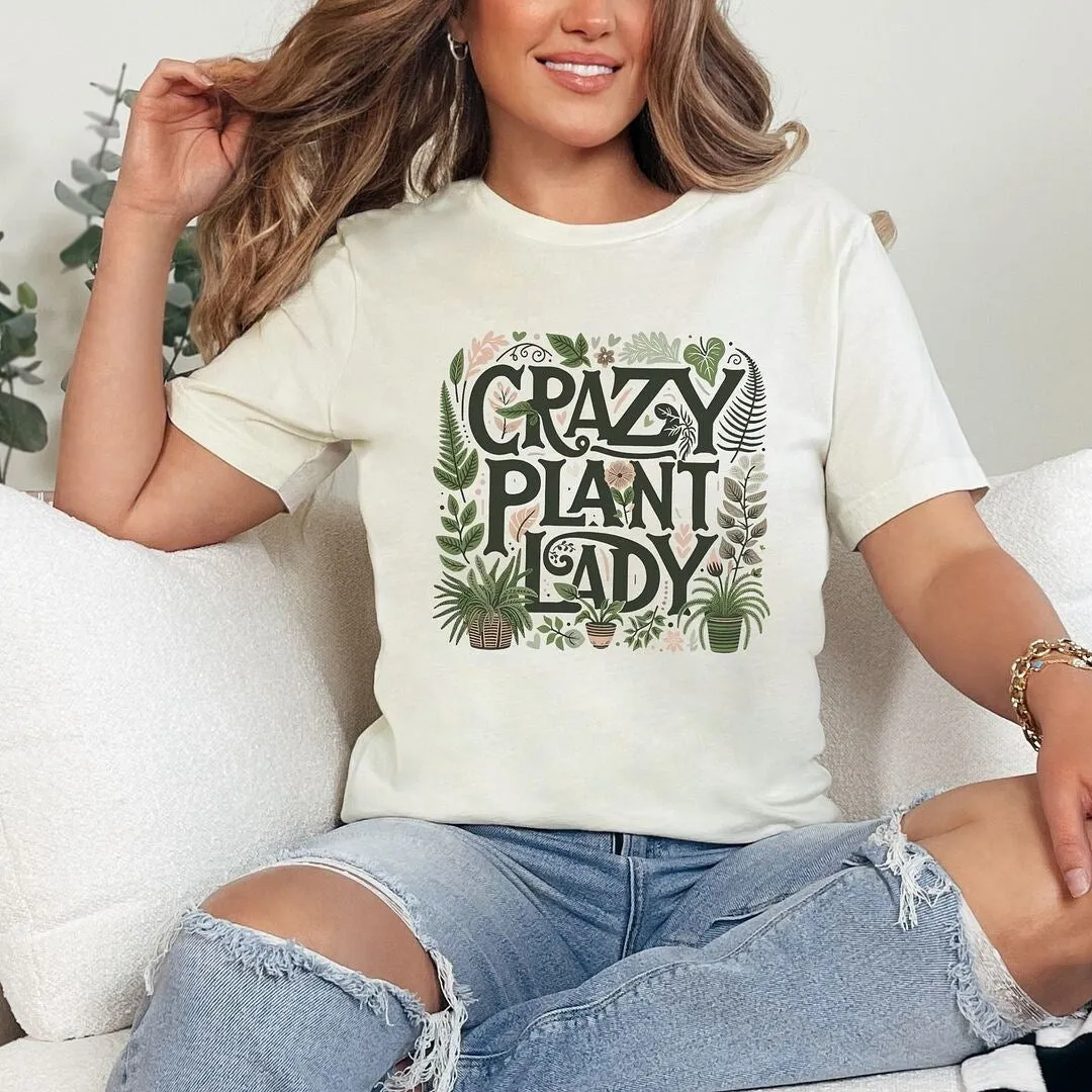 Crazy Plant Lady Colorful Short Sleeve Crewnneck Tee sold by Zulily product image thumbnail 2