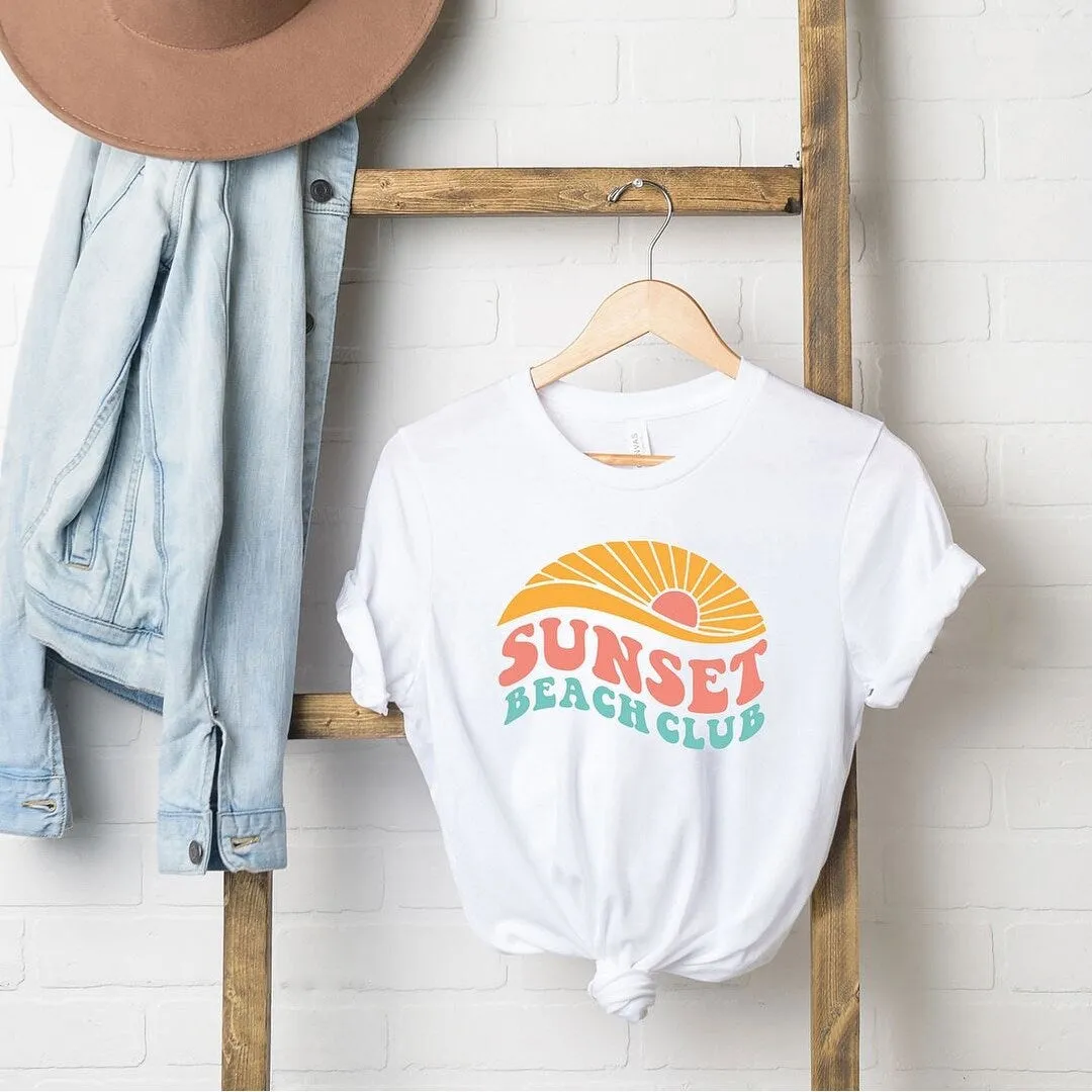 Sunset Beach Club Short Sleeve Crewnneck Tee sold by Zulily product image thumbnail 4