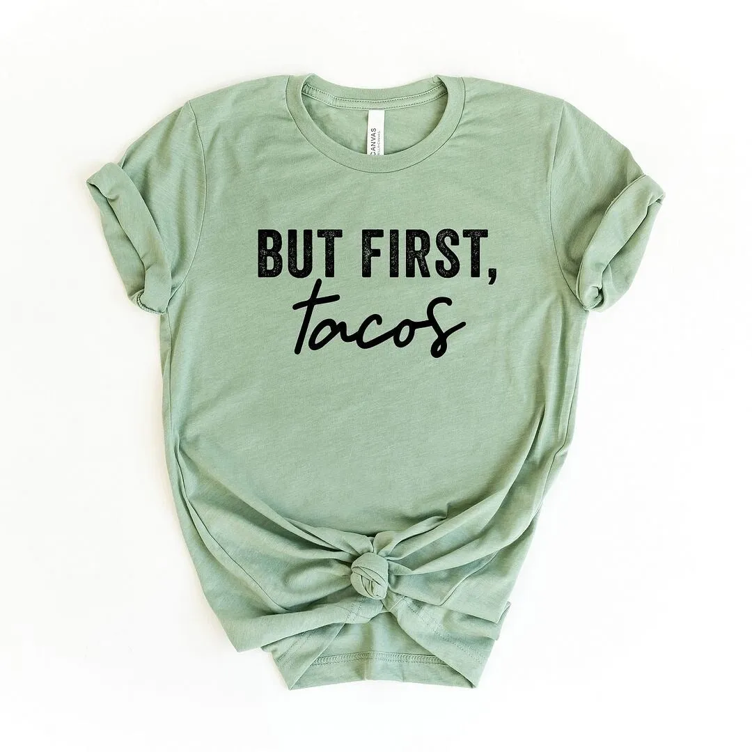 But First, Tacos Short Sleeve Crewnneck Tee sold by Zulily product image thumbnail 5