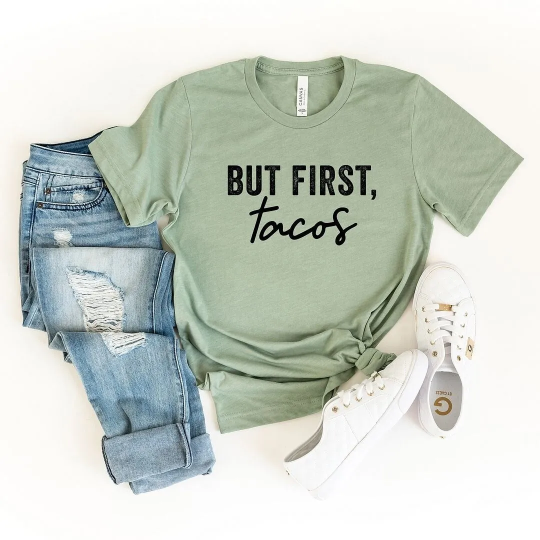 But First, Tacos Short Sleeve Crewnneck Tee sold by Zulily product image thumbnail 4