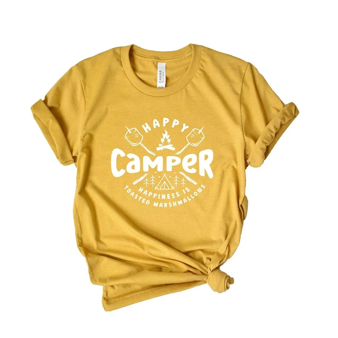 Happy Camper Toasted Marshmallow Short Sleeve Crewnneck Tee sold by Zulily product image thumbnail 4