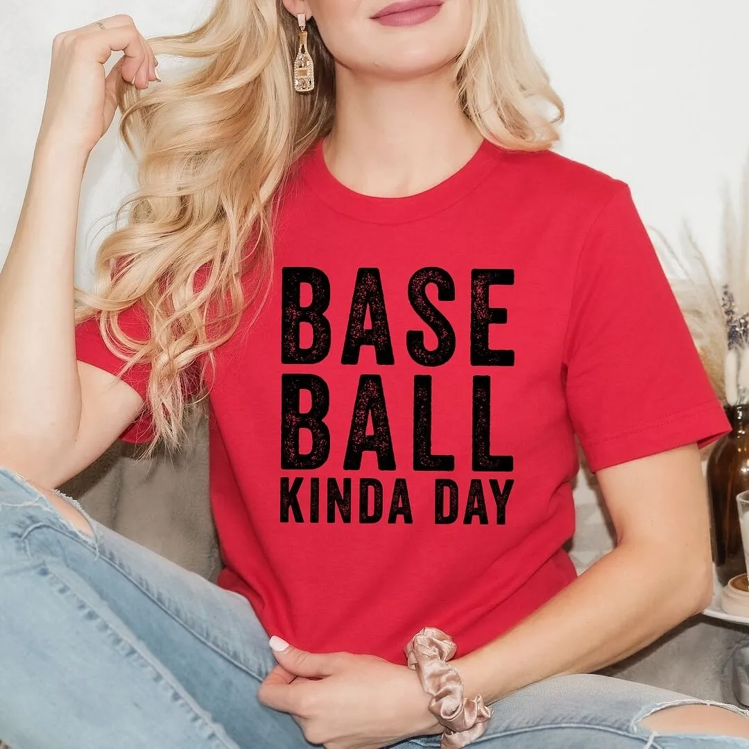 Baseball Kinda Day Short Sleeve Crewnneck Tee sold by Zulily product image thumbnail 3