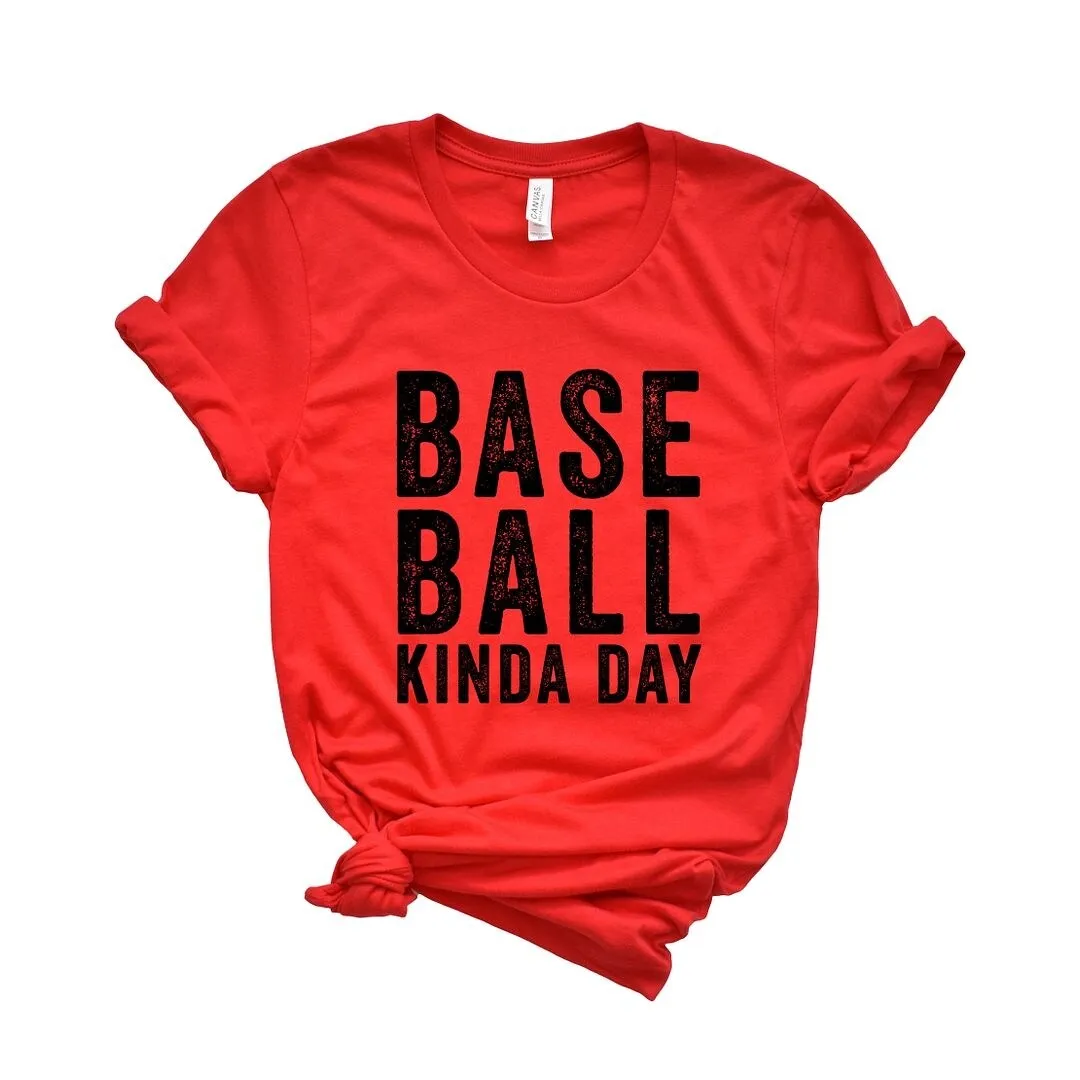 Baseball Kinda Day Short Sleeve Crewnneck Tee sold by Zulily product image thumbnail 4
