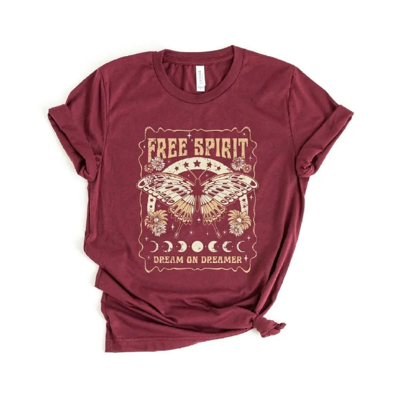 Free Spirit Butterfly Short Sleeve Crewnneck Tee sold by Zulily