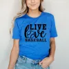 Live Love Baseball Short Sleeve Crewnneck Tee sold by Zulily