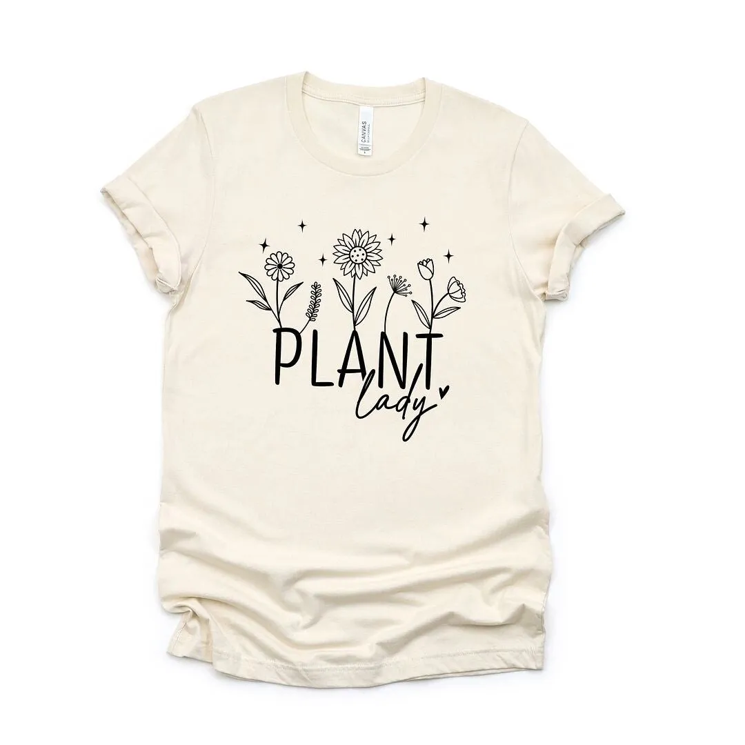 Plant Lady Flowers Short Sleeve Crewnneck Tee sold by Zulily product image thumbnail 2