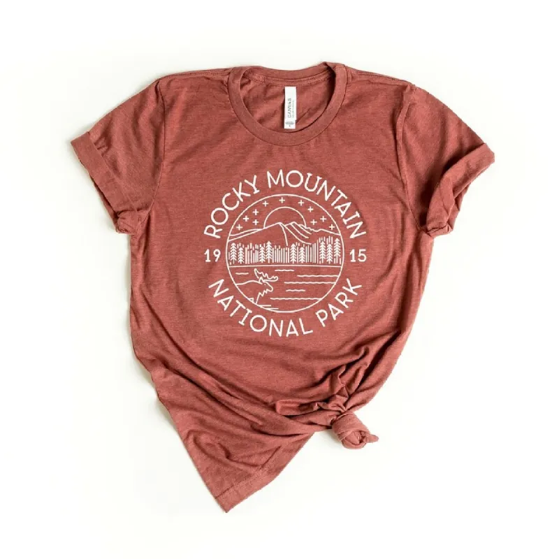 Rocky Mountain National Park Short Sleeve Crewnneck Tee sold by Zulily