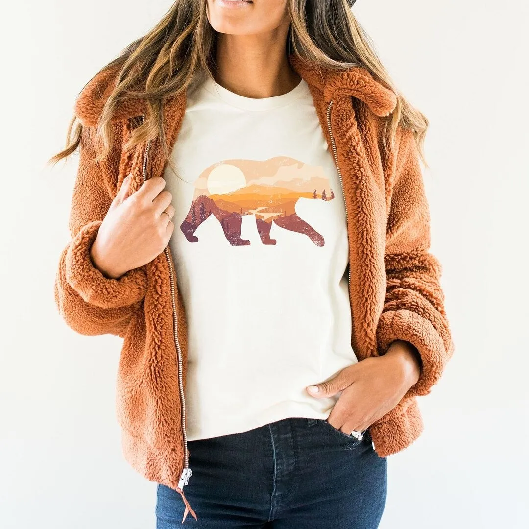 Bear Sunset Valley Short Sleeve Crewnneck Tee sold by Zulily product image thumbnail 4