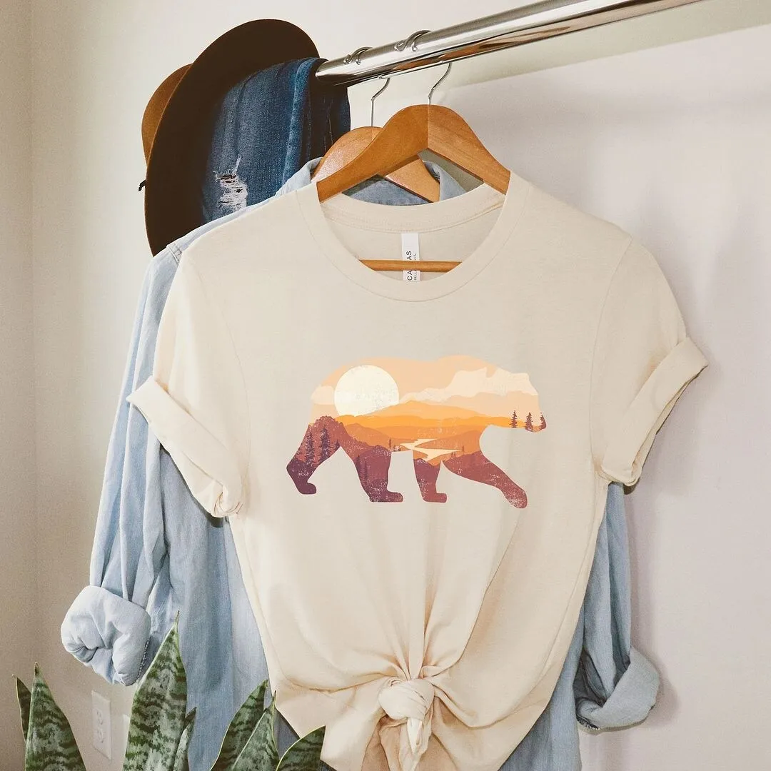 Bear Sunset Valley Short Sleeve Crewnneck Tee sold by Zulily product image thumbnail 5