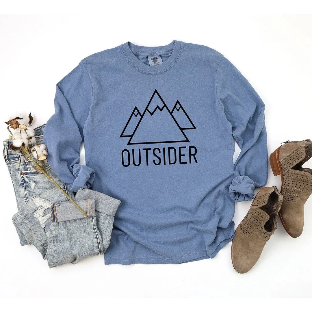 Outsider Mountains Garment Dyed Long Sleeve sold by Zulily product image thumbnail 3