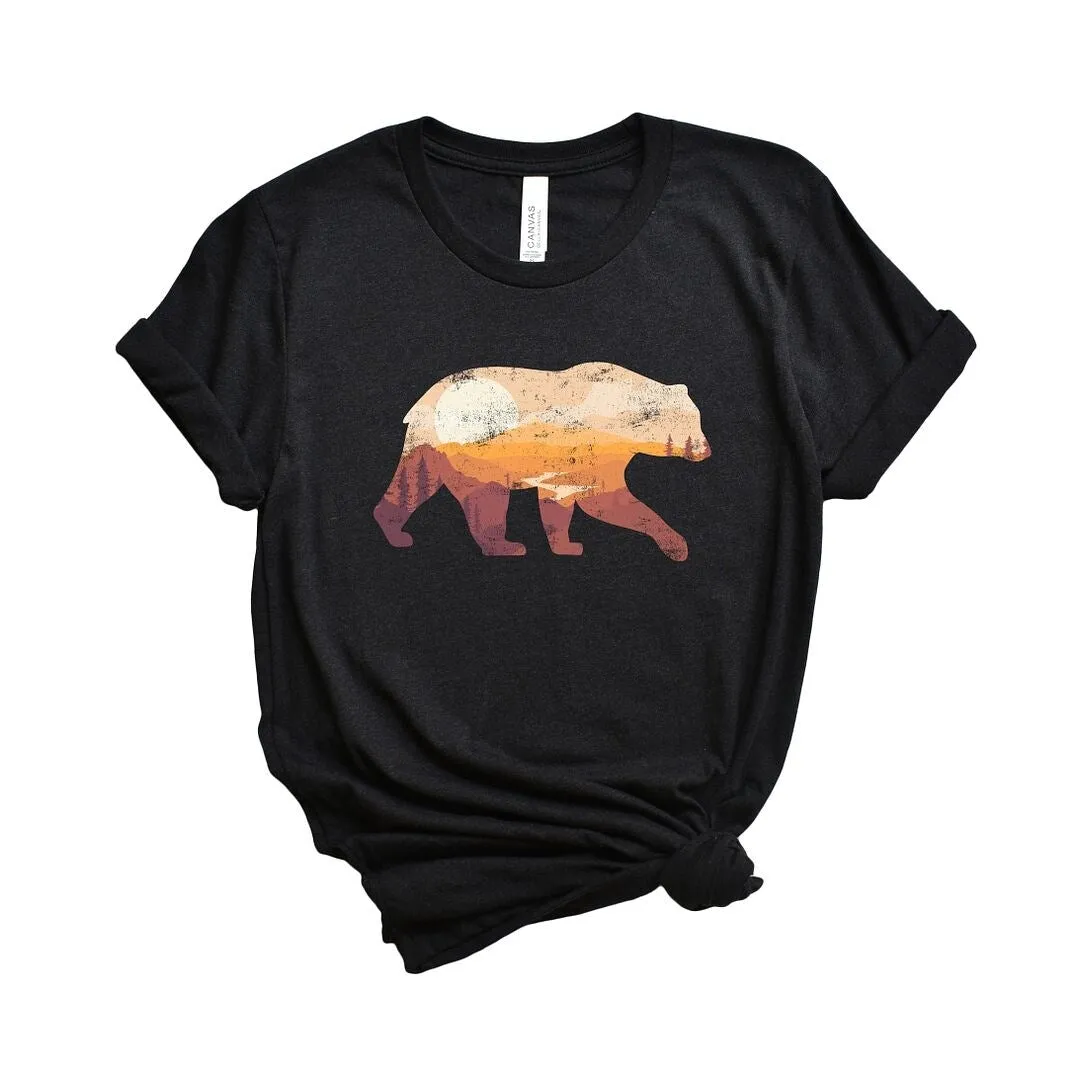 Bear Sunset Valley Short Sleeve Crewnneck Tee sold by Zulily product image thumbnail 5