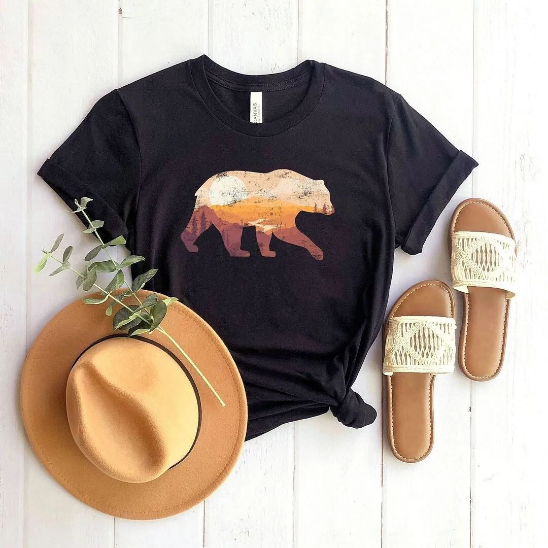 Bear Sunset Valley Short Sleeve Crewnneck Tee sold by Zulily product image thumbnail 4