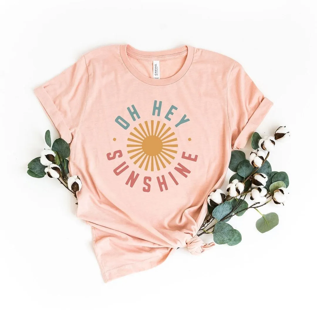 Oh Hey Sunshine Short Sleeve Crewneck Tee sold by Zulily product image thumbnail 5