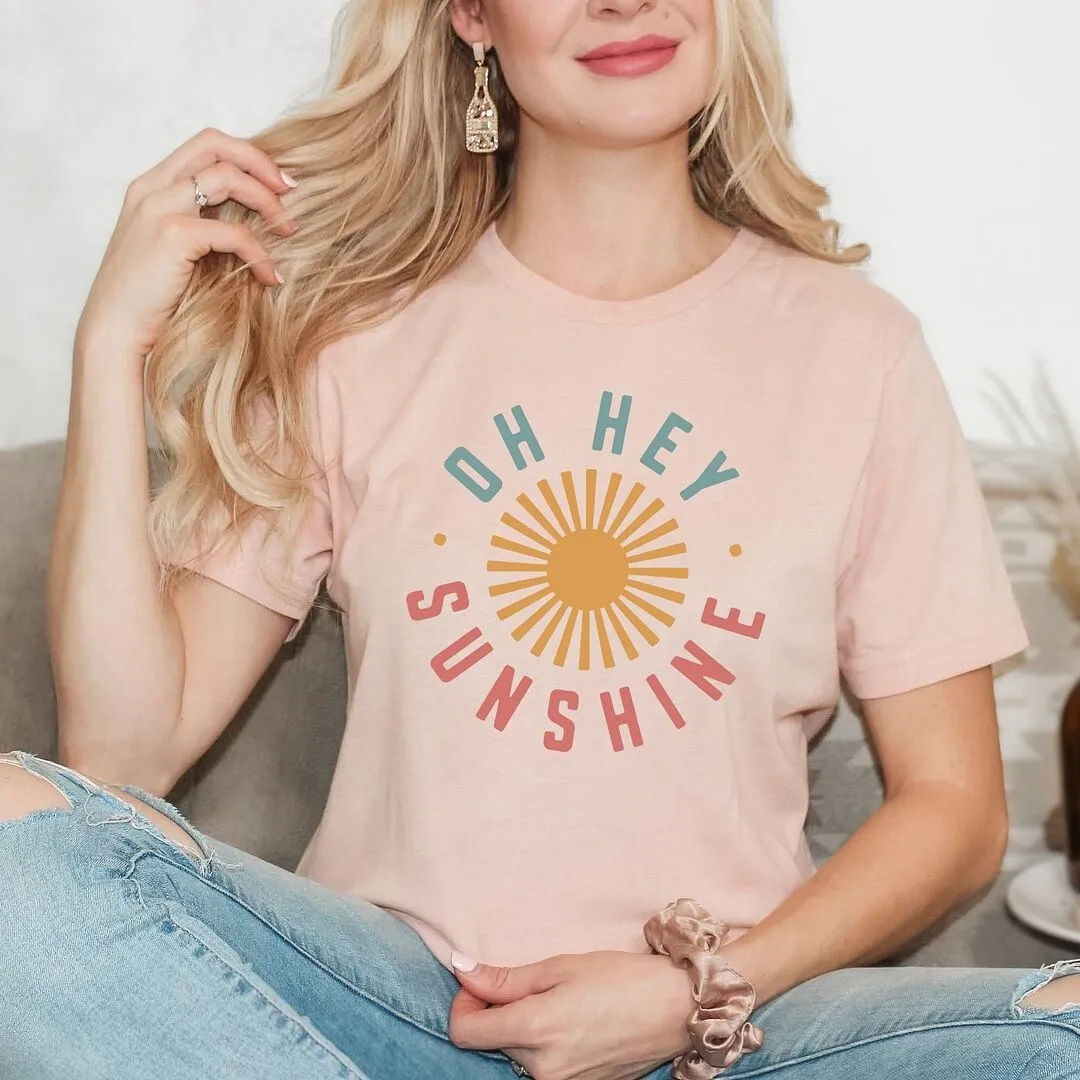 Oh Hey Sunshine Short Sleeve Crewneck Tee sold by Zulily product image thumbnail 3
