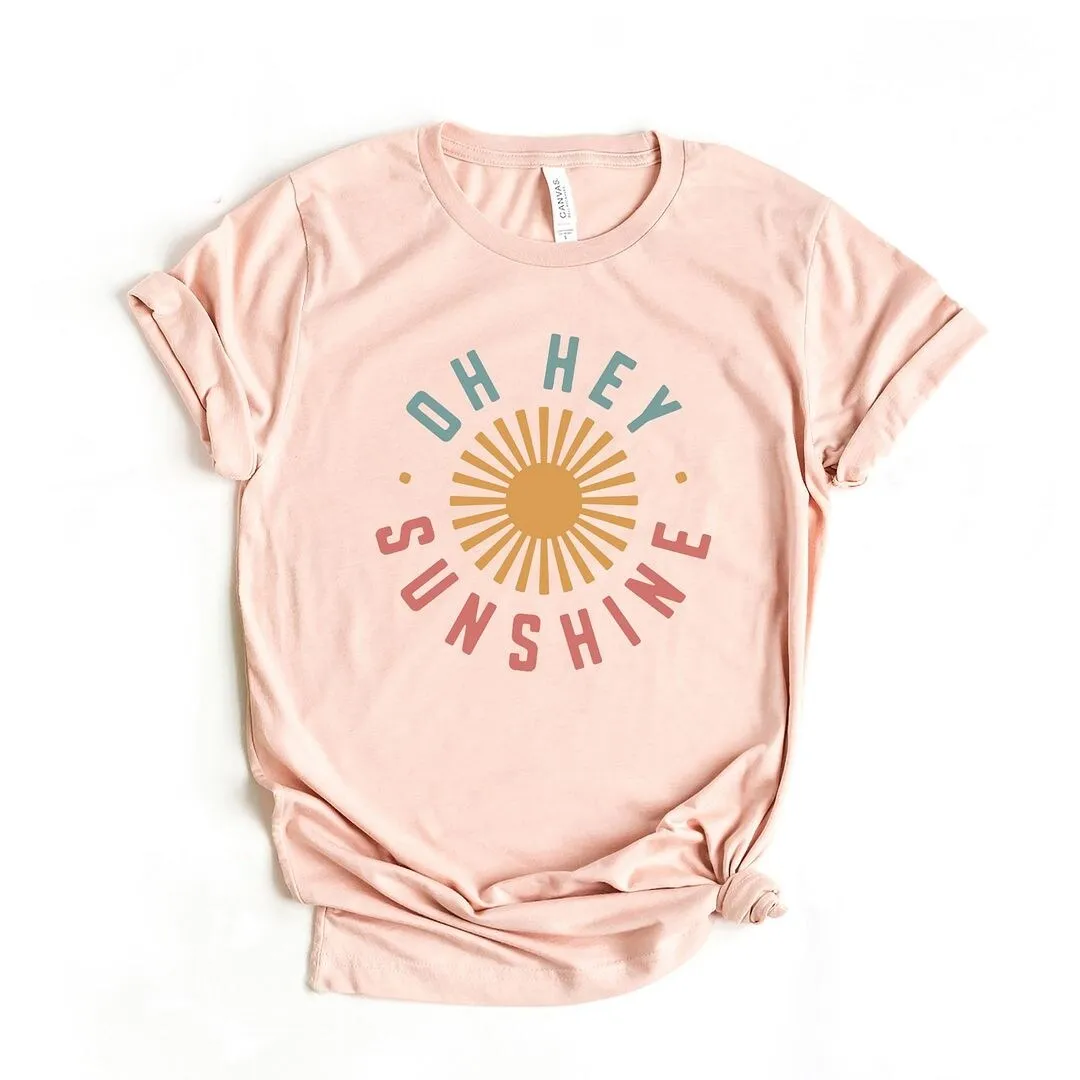 Oh Hey Sunshine Short Sleeve Crewneck Tee sold by Zulily product image thumbnail 4