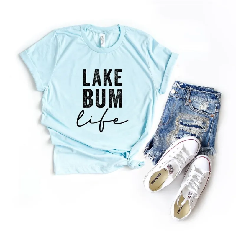 Lake Bum Life Short Sleeve Crewnneck Tee sold by Zulily