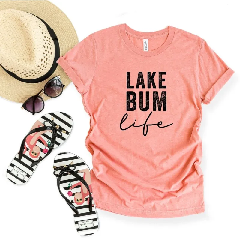 Lake Bum Life Short Sleeve Crewnneck Tee sold by Zulily