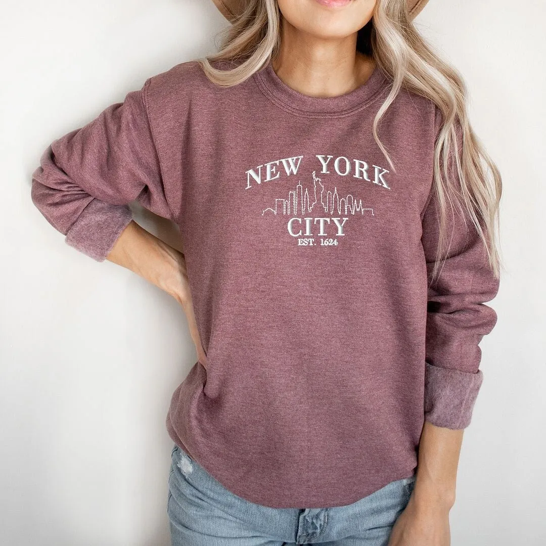 Embroidered New York City Graphic Sweatshirt sold by Zulily