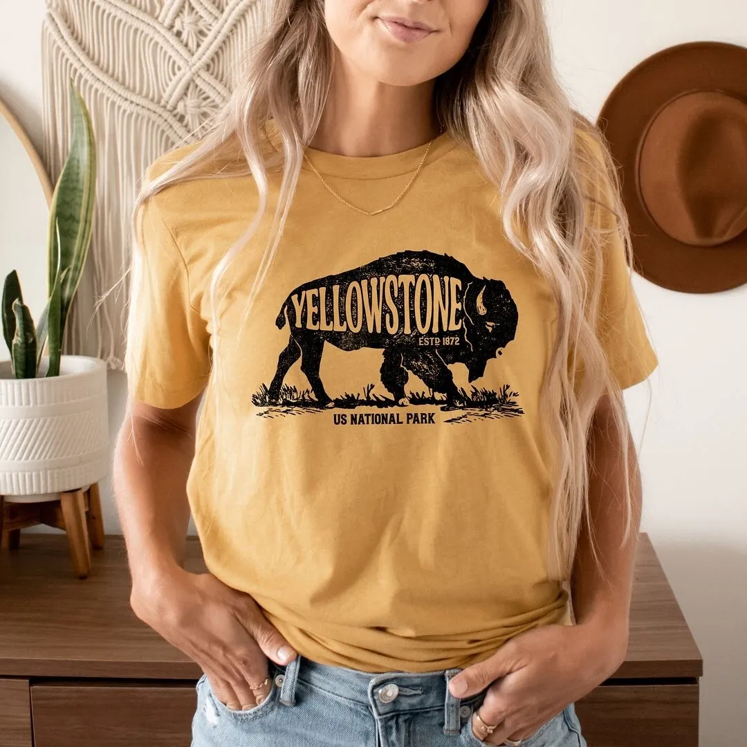 Yellowstone Bison Short Sleeve Crewnneck Tee sold by Zulily product image thumbnail 2