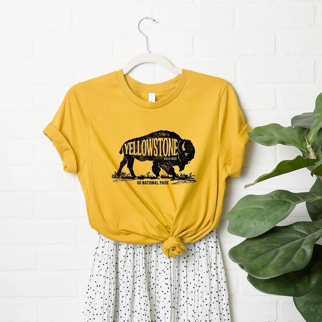 Yellowstone Bison Short Sleeve Crewnneck Tee sold by Zulily product image thumbnail 4