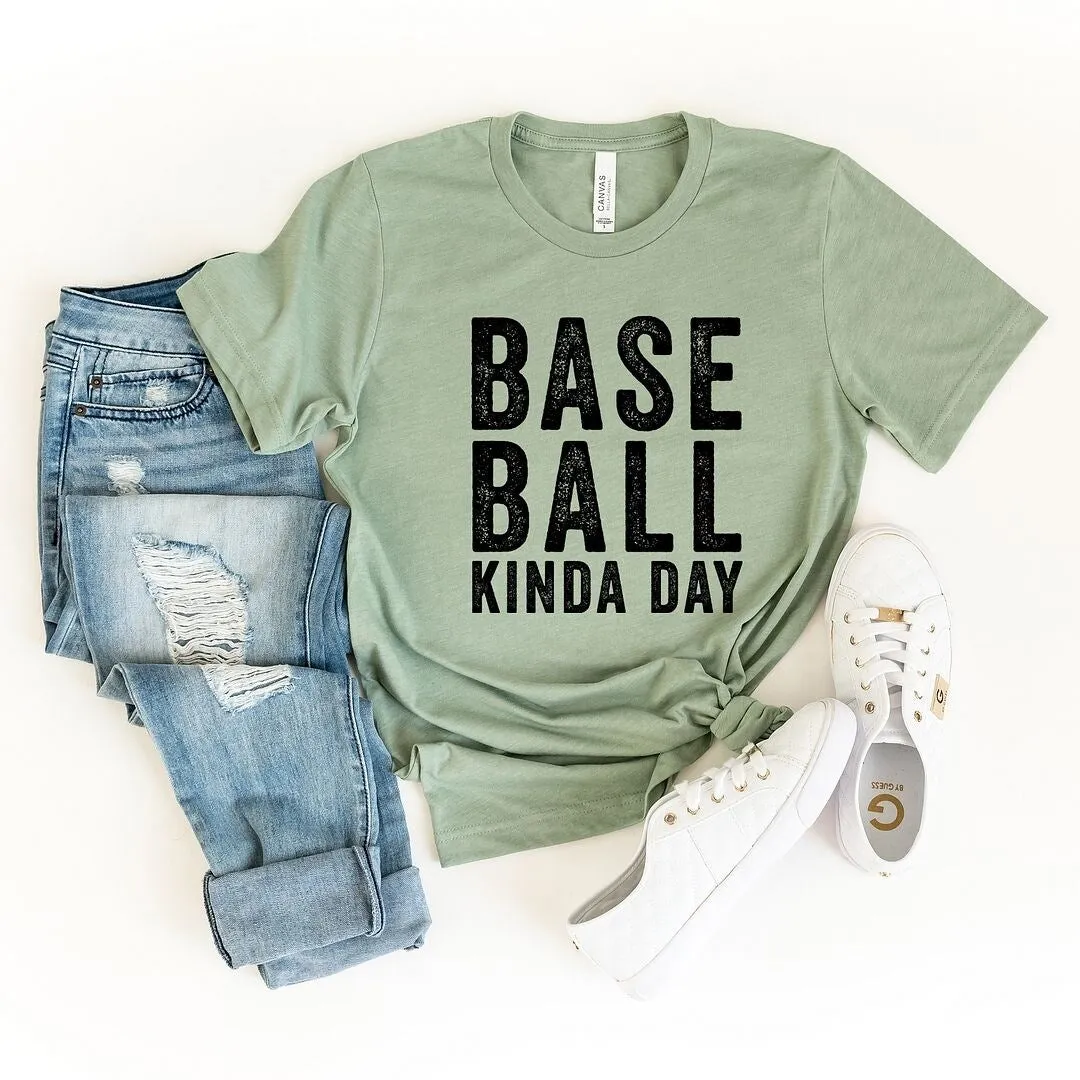 Baseball Kinda Day Short Sleeve Crewnneck Tee sold by Zulily product image thumbnail 3