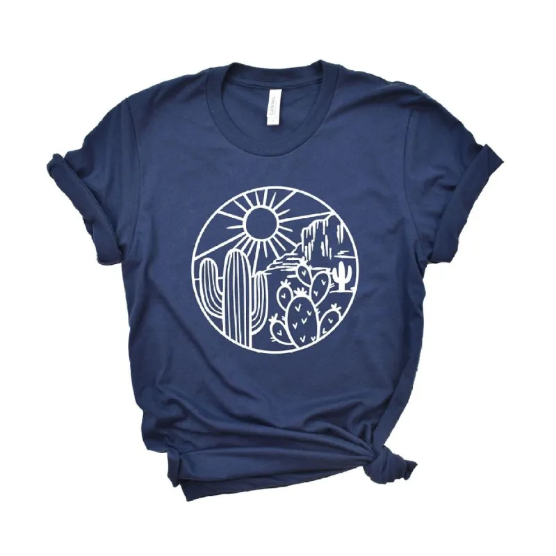Desert Circle Short Sleeve Crewnneck Tee sold by Zulily