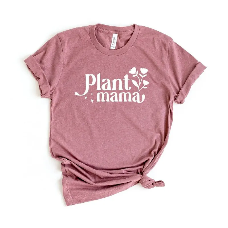 Floral Plant Mama Short Sleeve Crewnneck Tee sold by Zulily