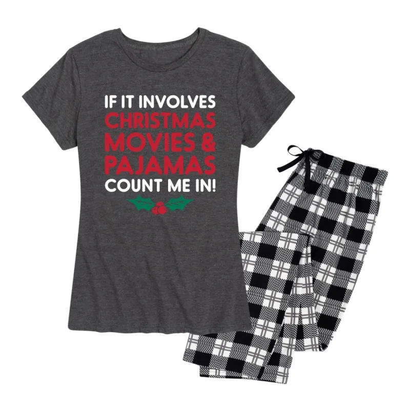 Women's Christmas Movies And Pajamas Pajama Set sold by Zulily
