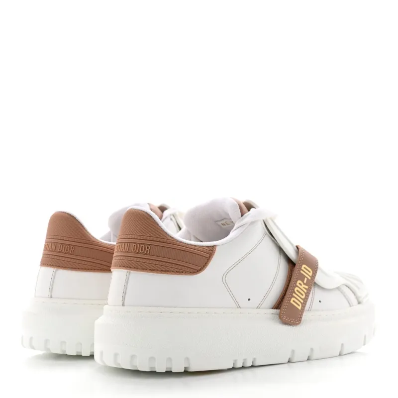 Dior Calfskin Bi-Color Dior-ID Platform Sneakers 40 White Nude (Pre-Owned) sold by Zulily