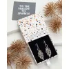 Crystal Feather Earrings - In Gift Box sold by Zulily