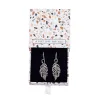 Crystal Feather Earrings - In Gift Box sold by Zulily