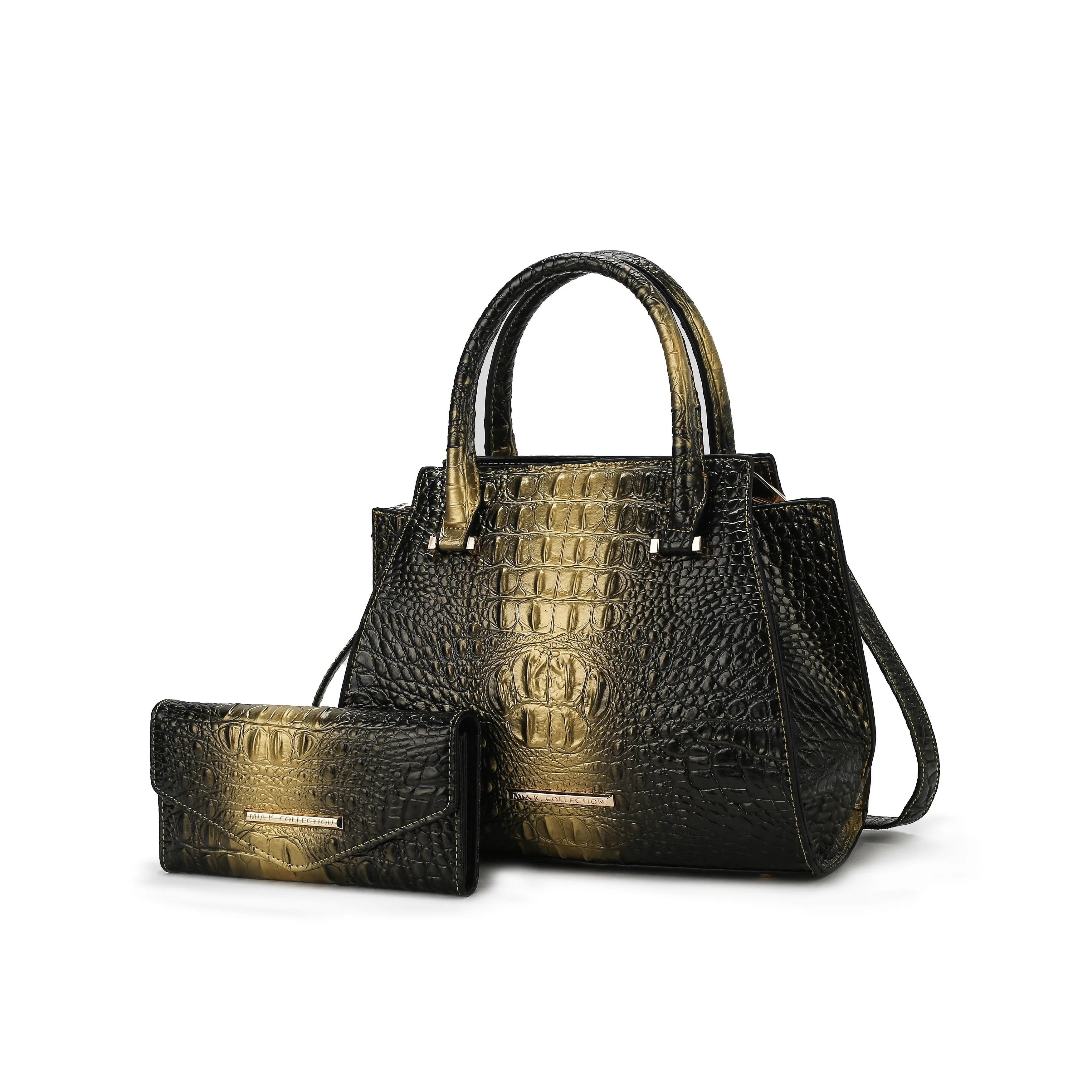 Bently False Croc-Embossed Tote & Wallet Set - 2 PCS sold by Zulily product image thumbnail 5