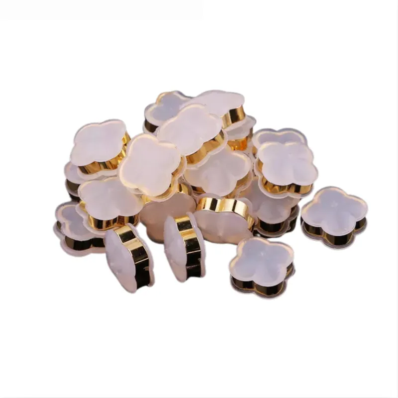 Goldtone & Silicone Clover Earring Backings Set sold by Zulily