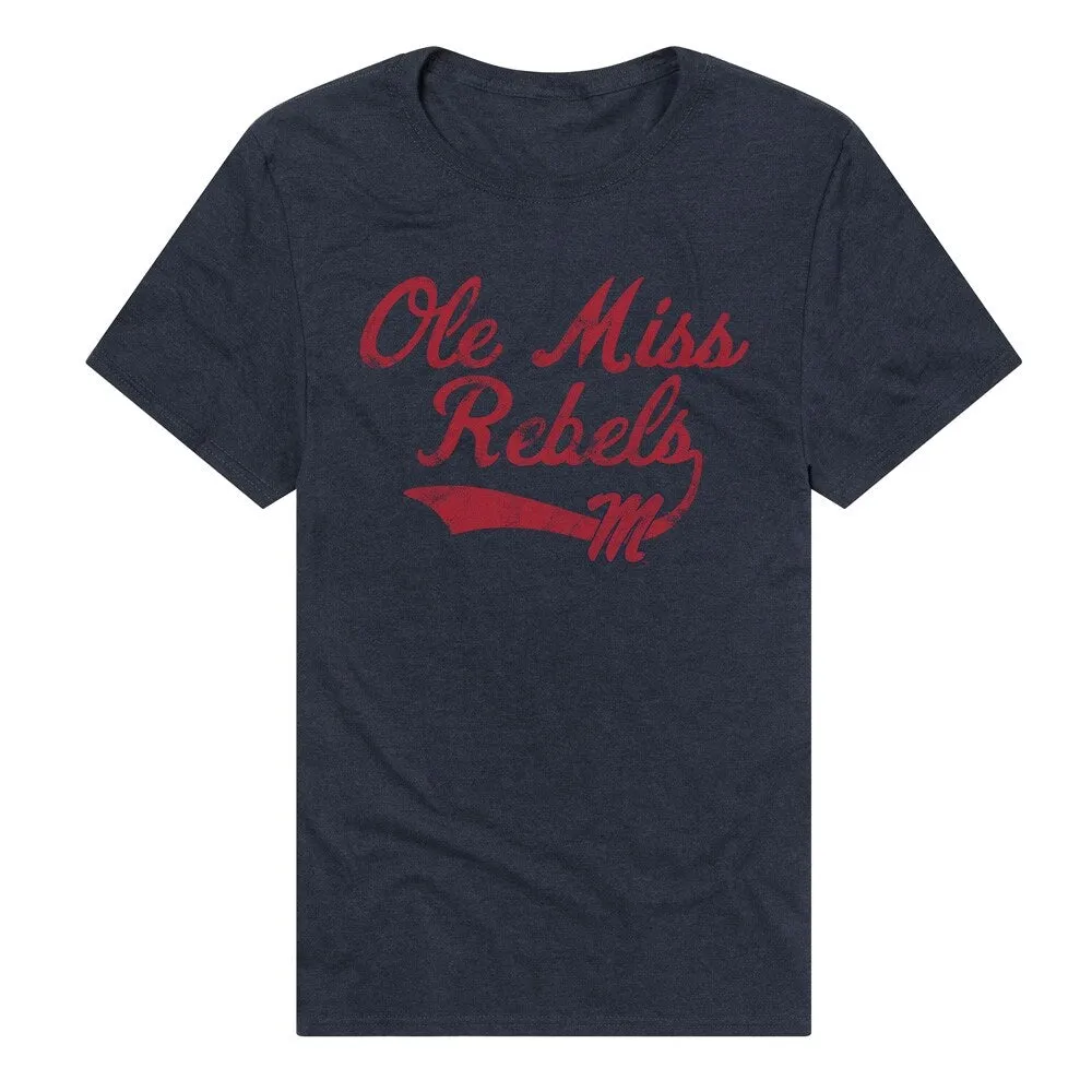 University Of Mississippi Spirit Collection Sabre Unisex Adult Heathered Premium T Shirt,Navy sold by Zulily
