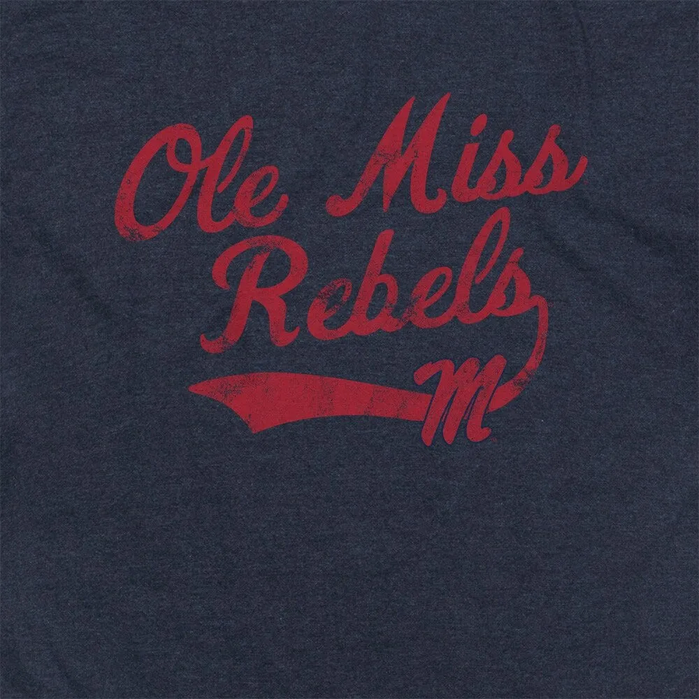 University Of Mississippi Spirit Collection Sabre Unisex Adult Heathered Premium T Shirt,Navy sold by Zulily product image thumbnail 3