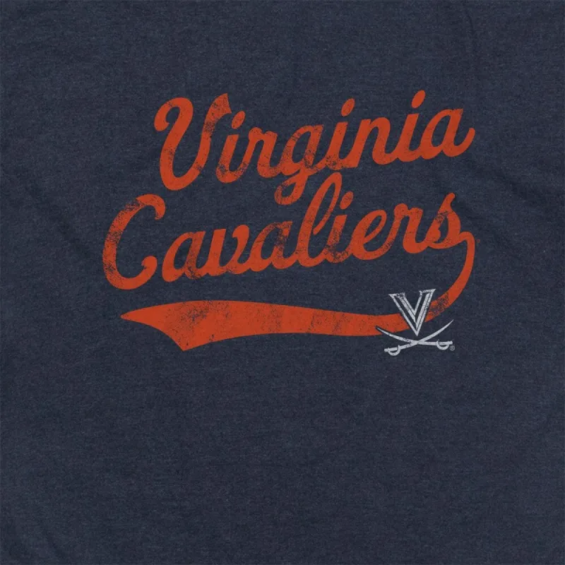University Of Virginia Spirit Collection Sabre Unisex Adult Heathered Premium T Shirt,Navy sold by Zulily