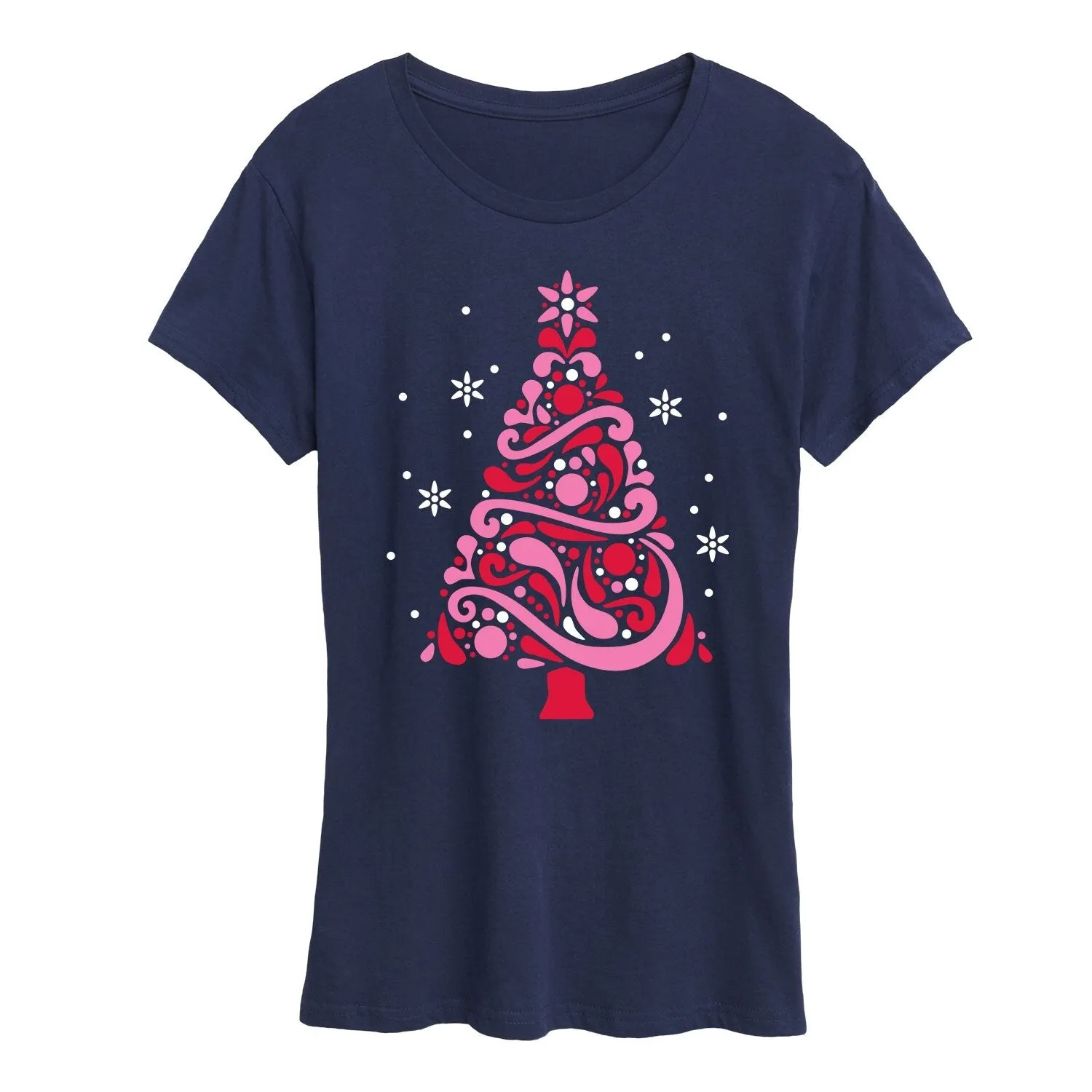 Women's Mod Christmas Tree Short Sleeve Tee sold by Zulily