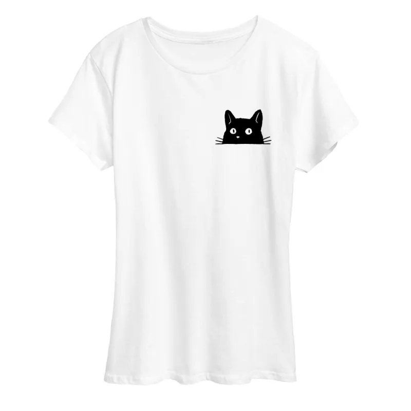 Women's Cat Peeking Short Sleeve Tee sold by Zulily