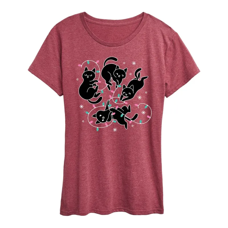 Women's Cats and Lights Short Sleeve Tee sold by Zulily