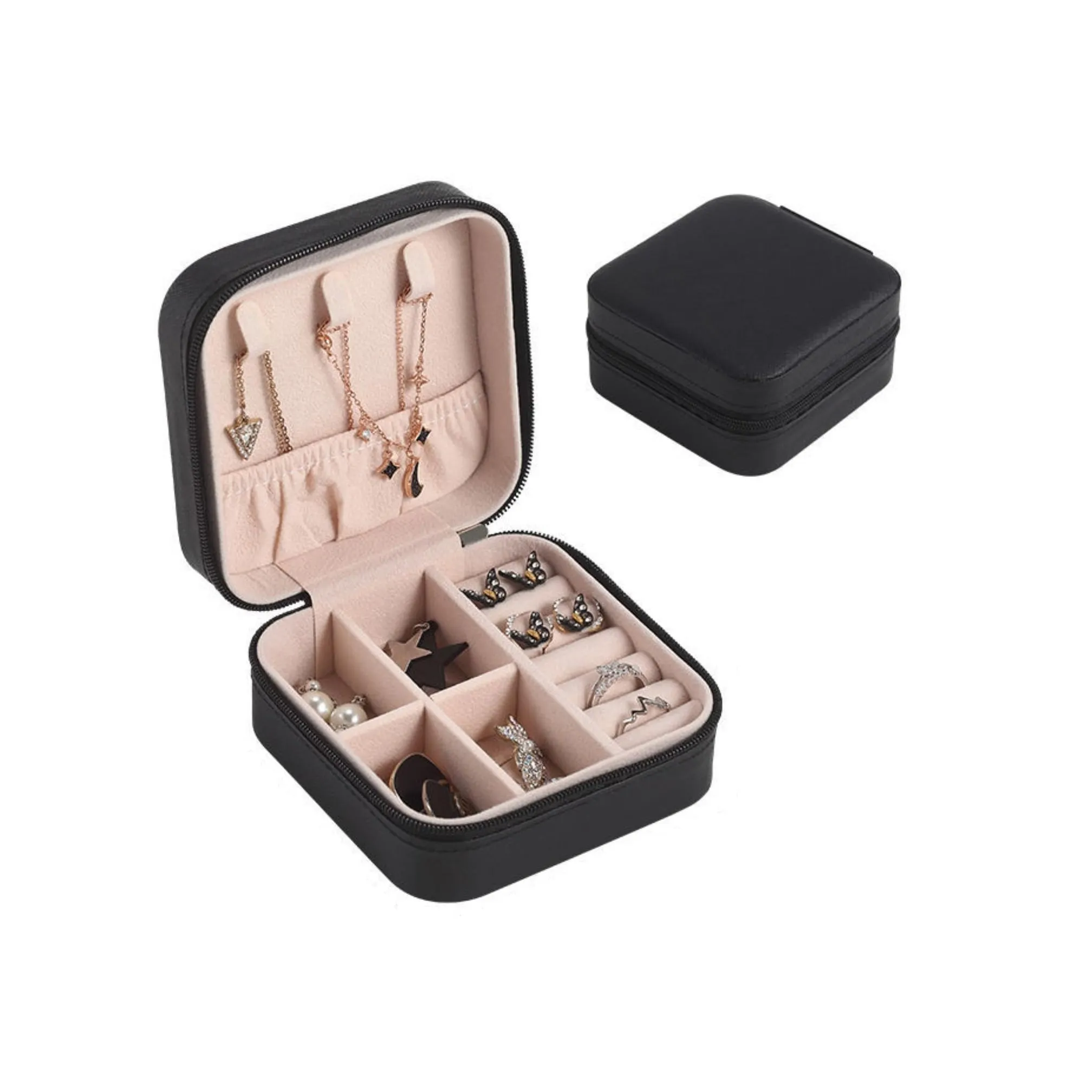 Black Jewelry Mini Travel Case sold by Zulily product image thumbnail 2