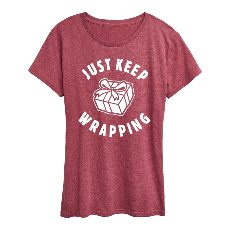 Women's Just Keep Wrapping Short Sleeve Tee sold by Zulily