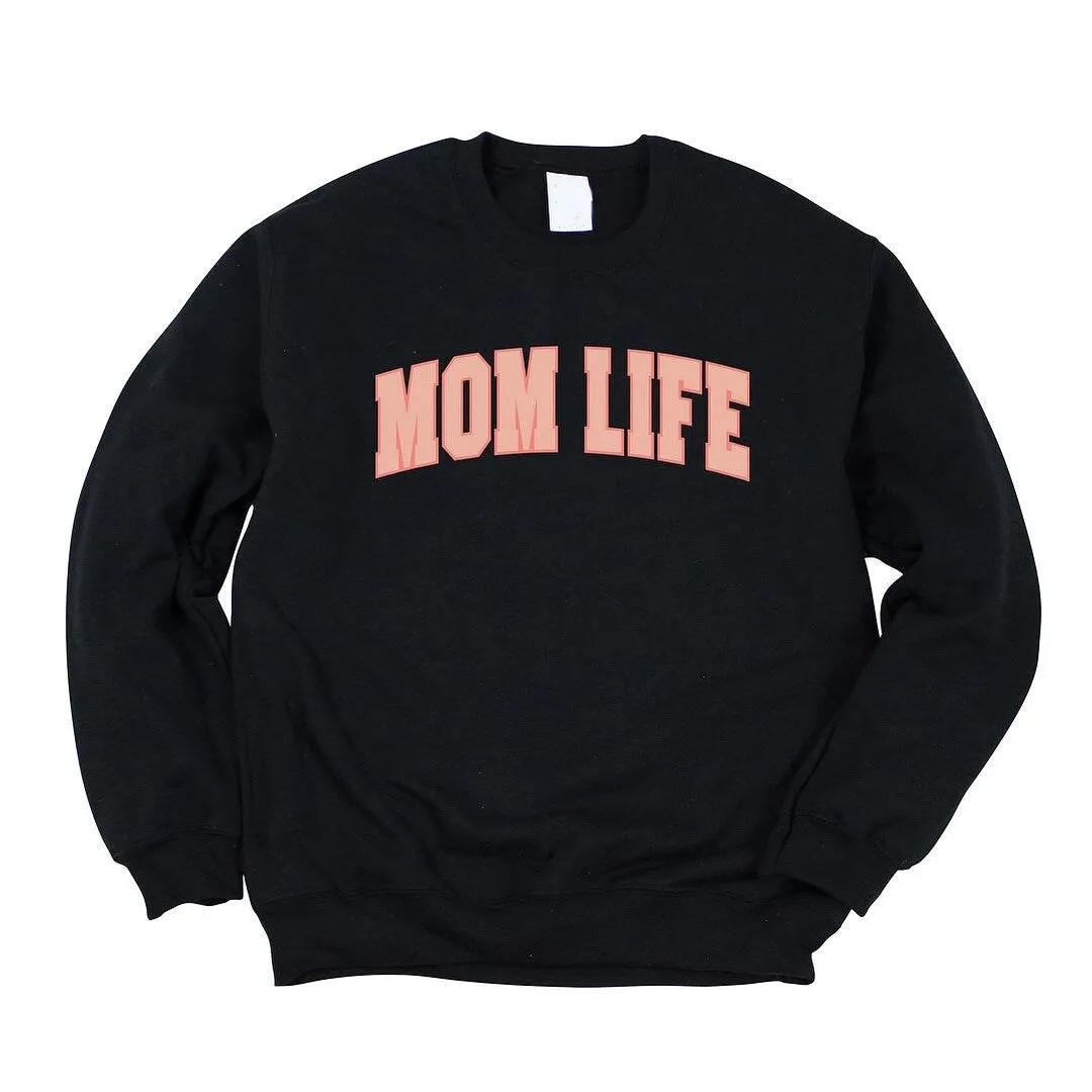 Curved Mom Life Graphic Sweatshirt sold by Zulily product image thumbnail 4