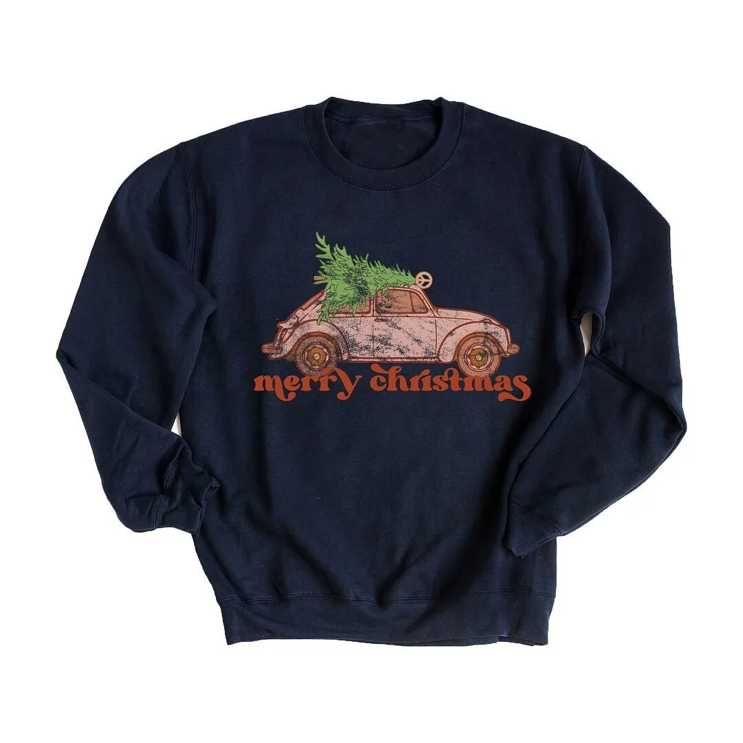 Merry Christmas Pink Car Graphic Sweatshirt sold by Zulily product image thumbnail 4