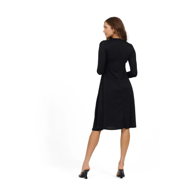 GO Couture A-Line Dress Long Sleeve Knee Length sold by Zulily