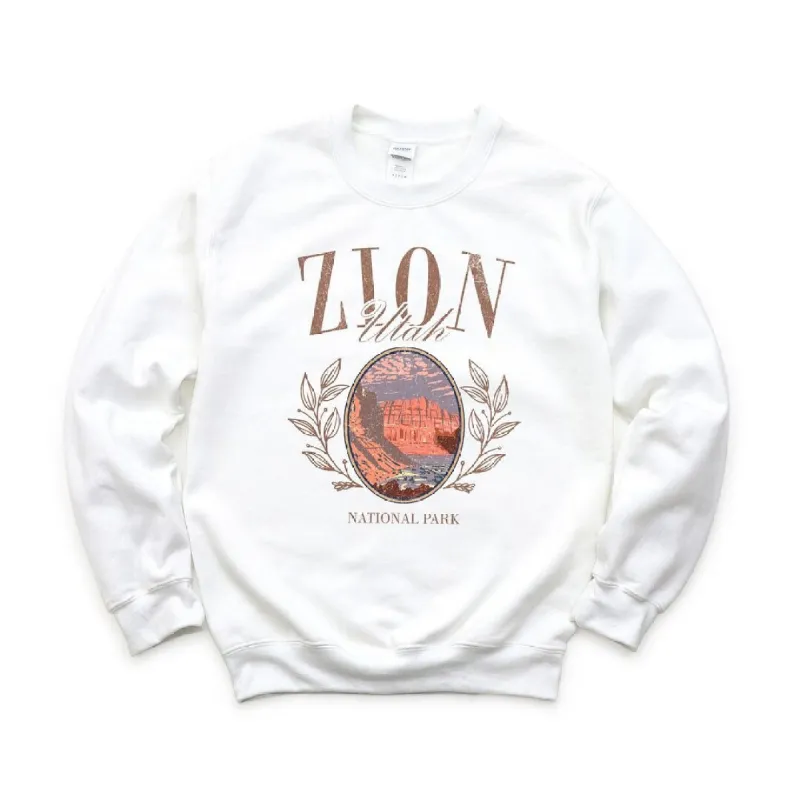 Zion Park Grunge Graphic Sweatshirt sold by Zulily