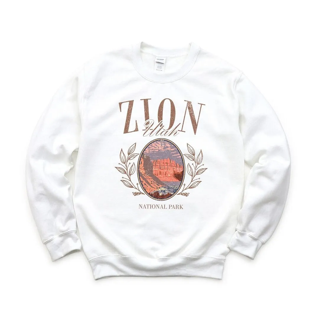 Zion Park Grunge Graphic Sweatshirt sold by Zulily