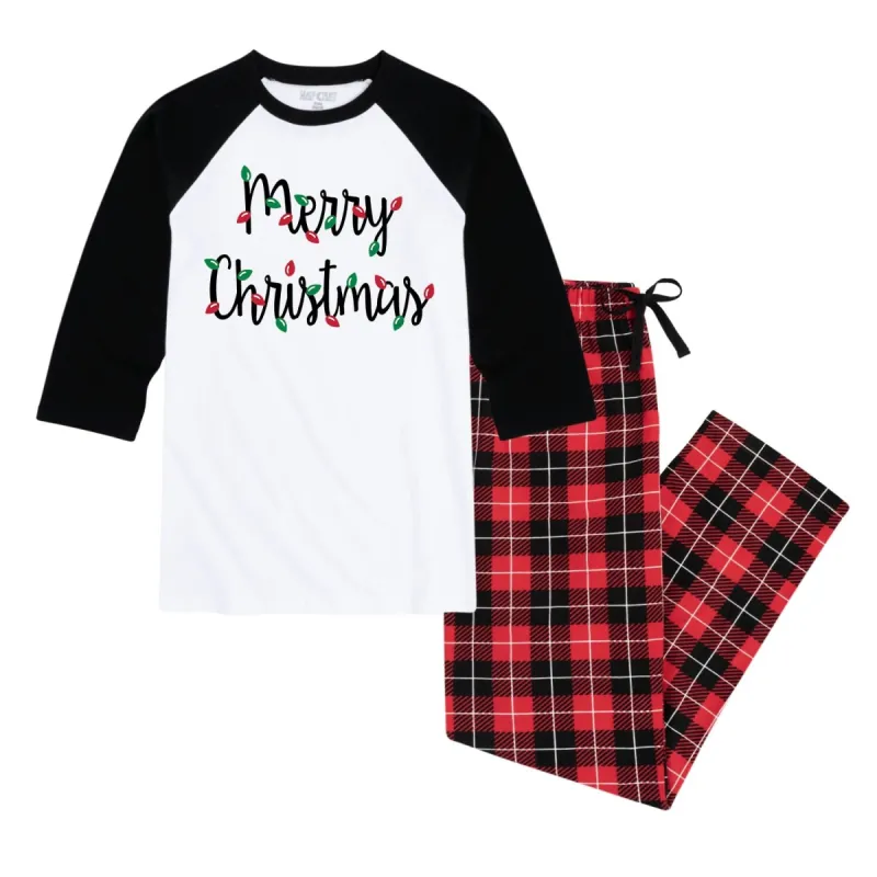 Women's Merry Christmas Lights Pajama Set sold by Zulily
