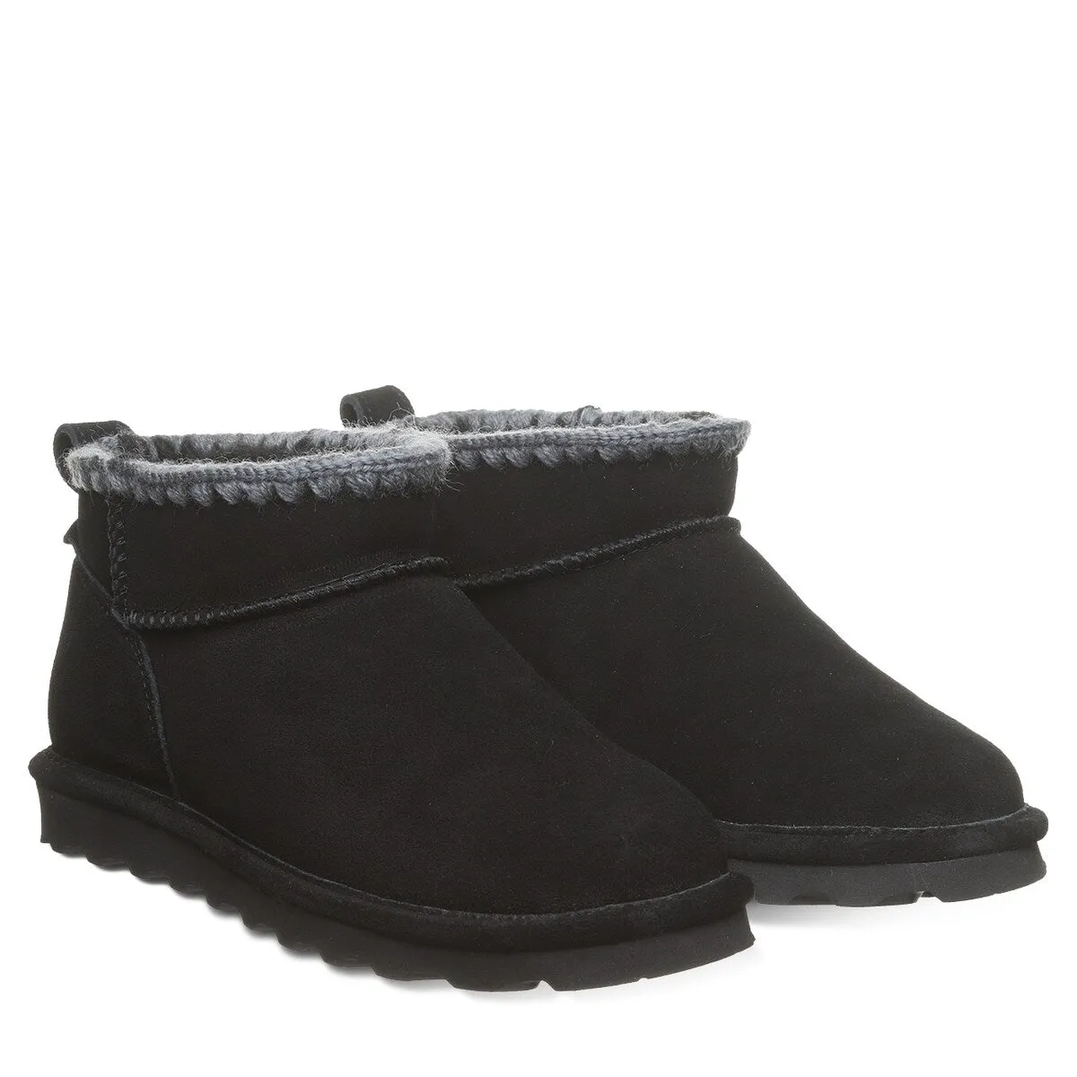 Bearpaw Casual Boots Womens Shorty Crochet Suede Upper 3113W sold by Zulily